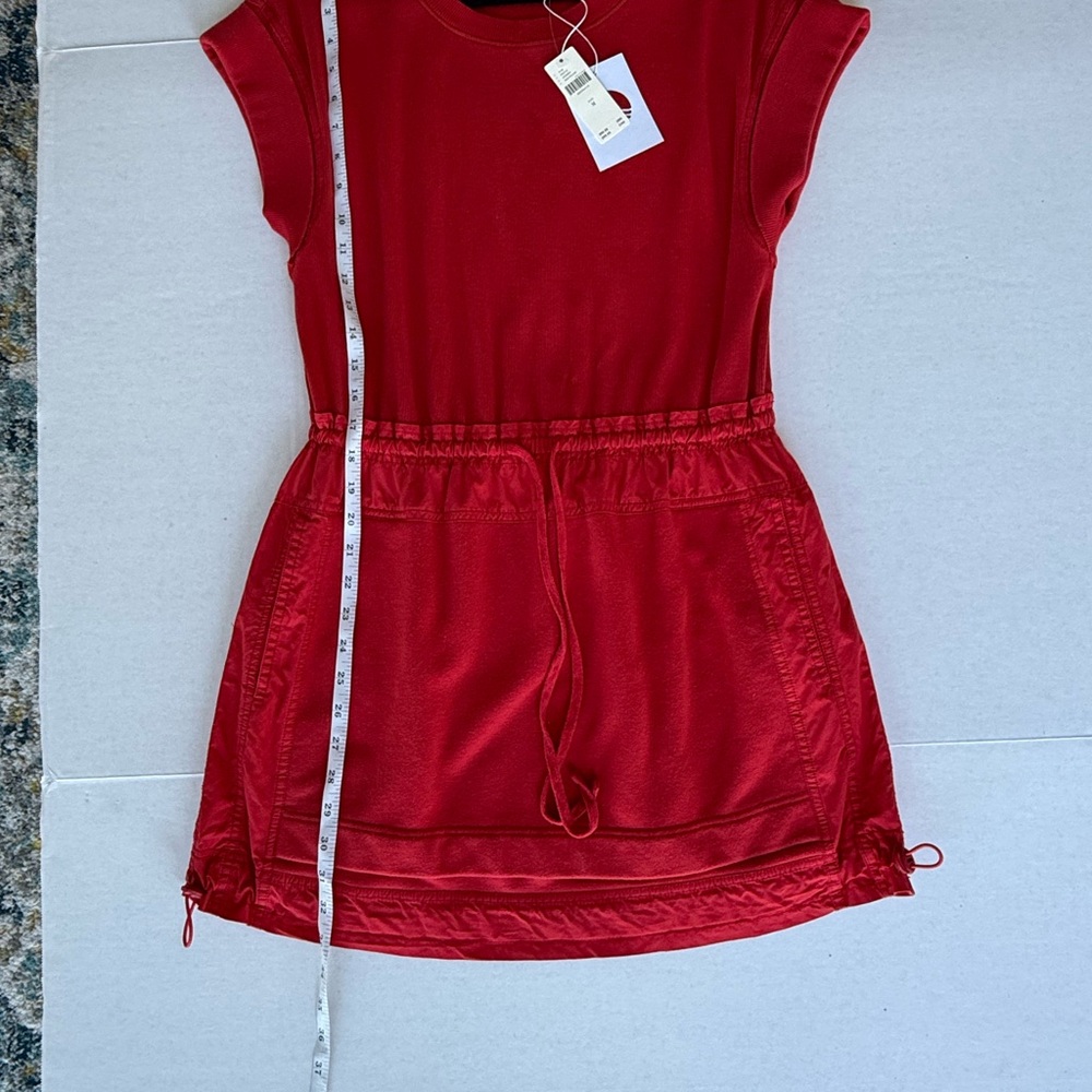 Daily Practice Red Dolman Sleeve Mini Dress - Picture 6 of 6